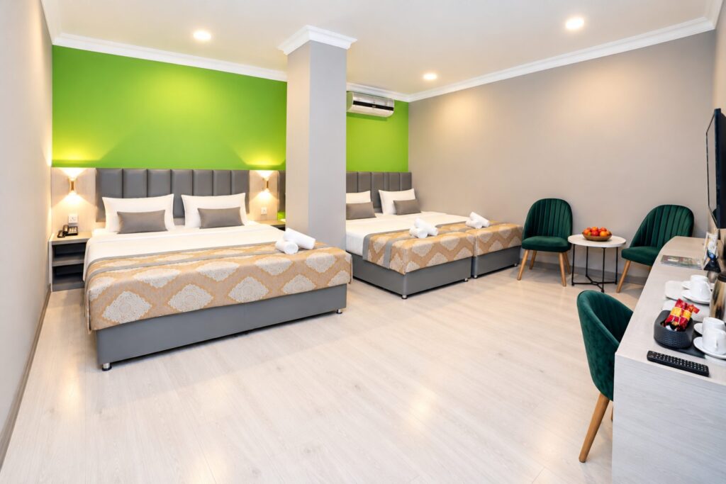 Quadruple room, beds