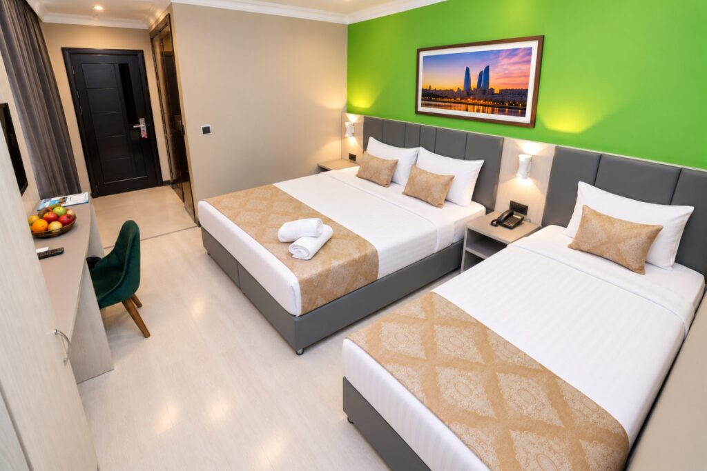 Triple room, from the window