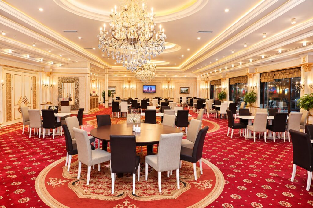 Banquet hall at Modern Hotel Baku