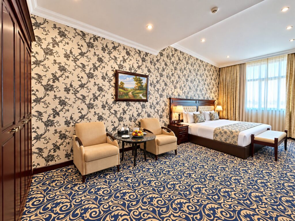 Double or twin room, seating corner