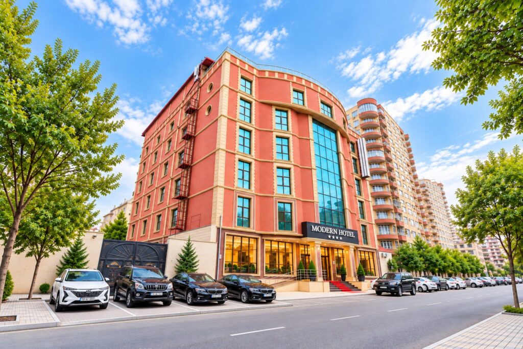 Exterior of Modern Hotel Baku
