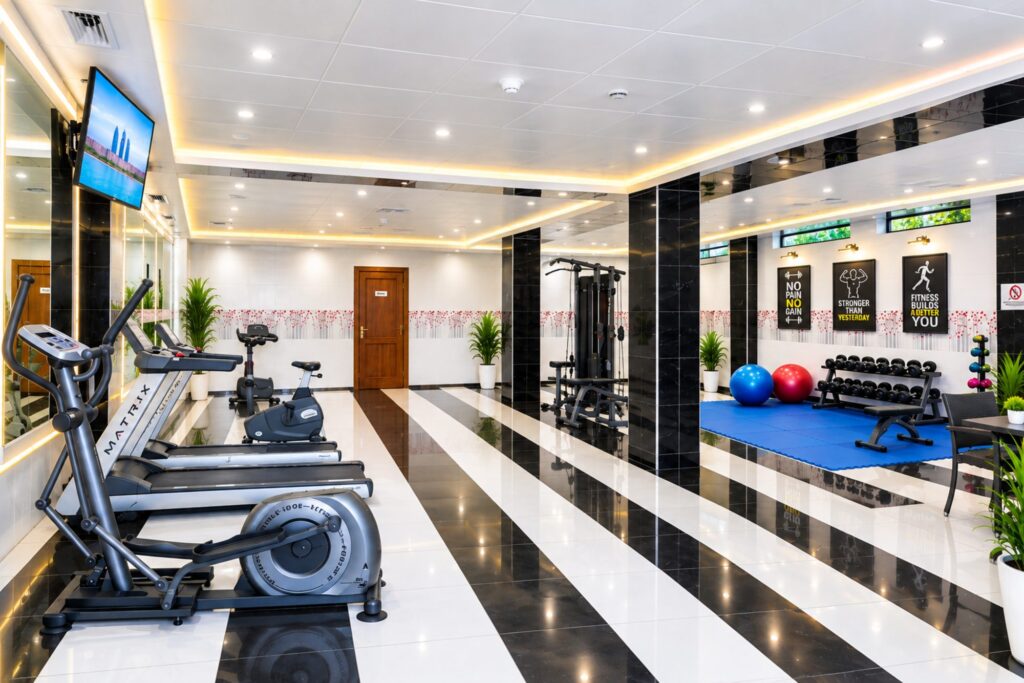 Fitness centre at Modern Hotel Baku