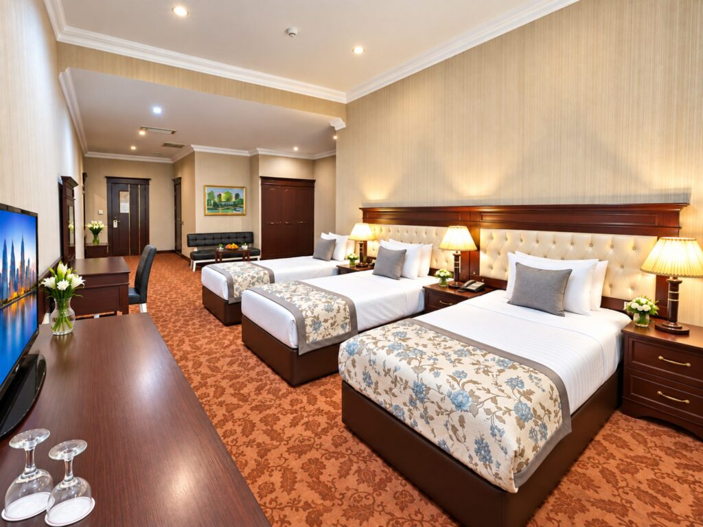Triple room, three beds