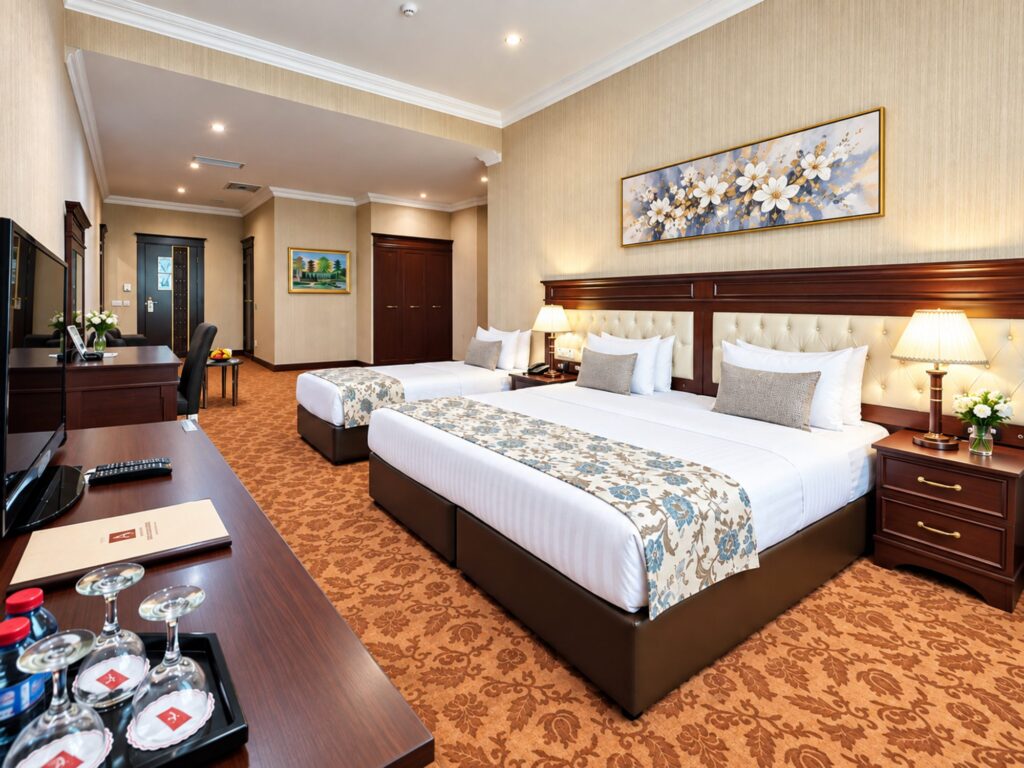 Triple room, from the desk